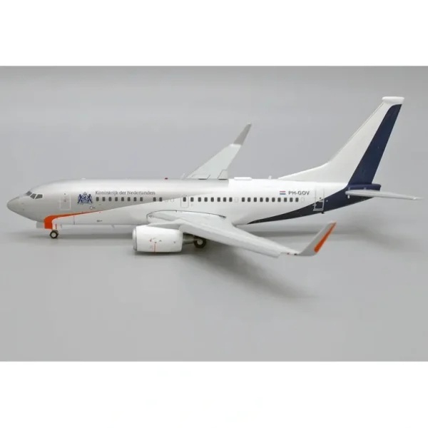 JC200 Netherlands Govt 1:200 Boeing 737-700 LH2307A (Flaps Down) - Miniature Marvels: Airplane Models & Painted Dice* Airplane Model