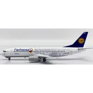 JC Wings EW2733001 1:200 Lufthansa Boeing 737-300 "Fanhansa" - Miniature Marvels: Airplane Models & Painted Dice* Airplane Model