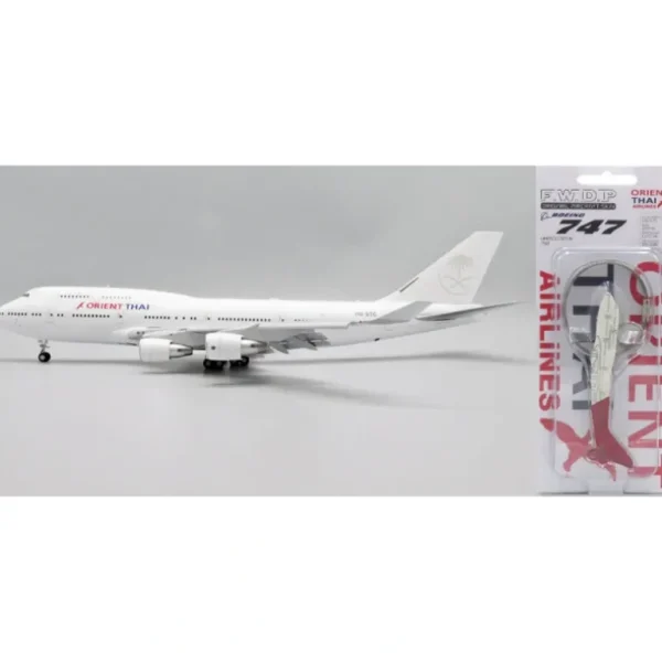 JC Wings LH2OEA255 1:200 Orient Thai Airlines Boeing 747-400 HS-STC (with FWDP keychain) - Miniature Marvels: Airplane Models & Painted Dice* Airplane Model