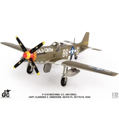 JC Wings Military JCW-72-P51-004 1:72 P-51D Mustang Capt. Bud Anderson, 363th FS, 357th FG, - Miniature Marvels: Airplane Models & Painted Dice* Airplane Model