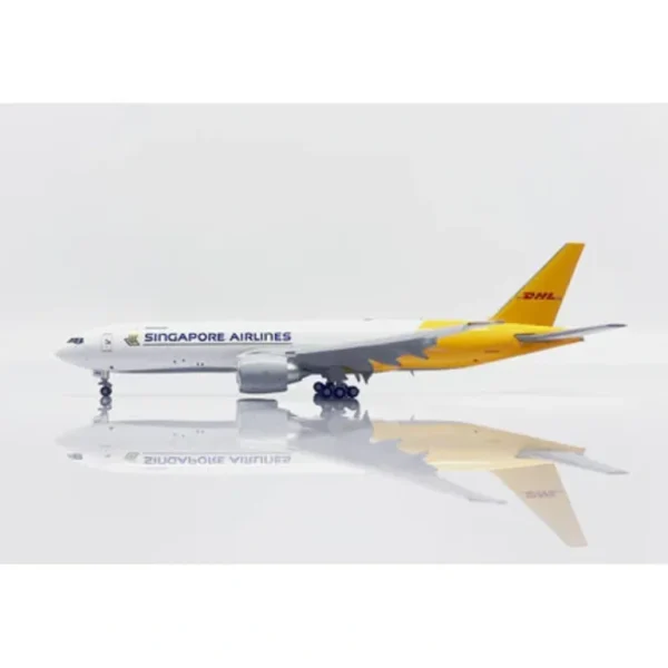 Jc Wings SA4011A 1:400 Singapore Airlines/DHL Boeing 777-200LRF (Flaps Down) - Miniature Marvels: Airplane Models & Painted Dice* Airplane Model