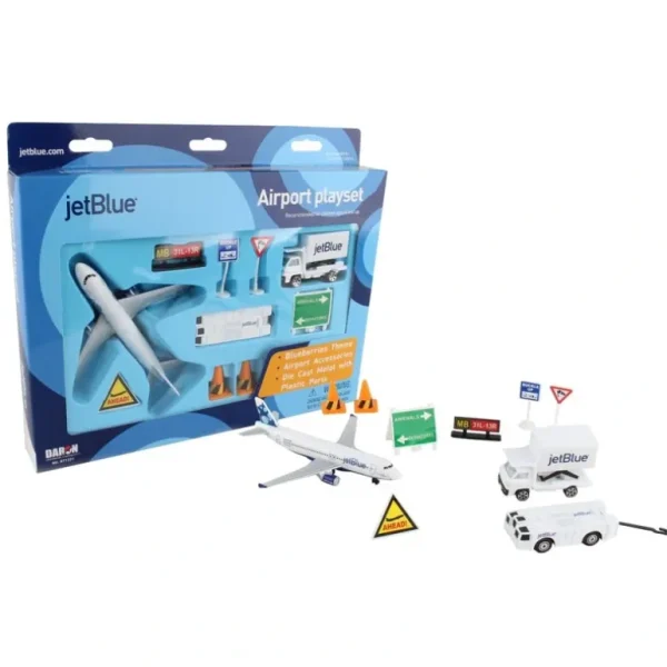 JetBlue Airport Playset - Miniature Marvels: Airplane Models & Painted Dice* Airplane Model