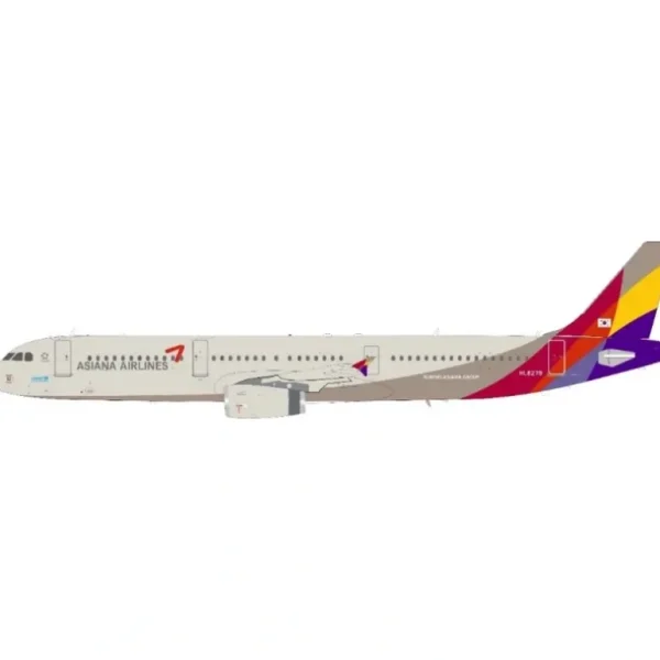JFox 1:200 Asiana Airlines Airbus A321 JF-A321-012 - Miniature Marvels: Airplane Models & Painted Dice* Airplane Model