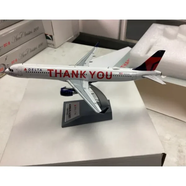 JFox 1:200 JF-A321-008 Delta Thank You - Miniature Marvels: Airplane Models & Painted Dice* Airplane Model