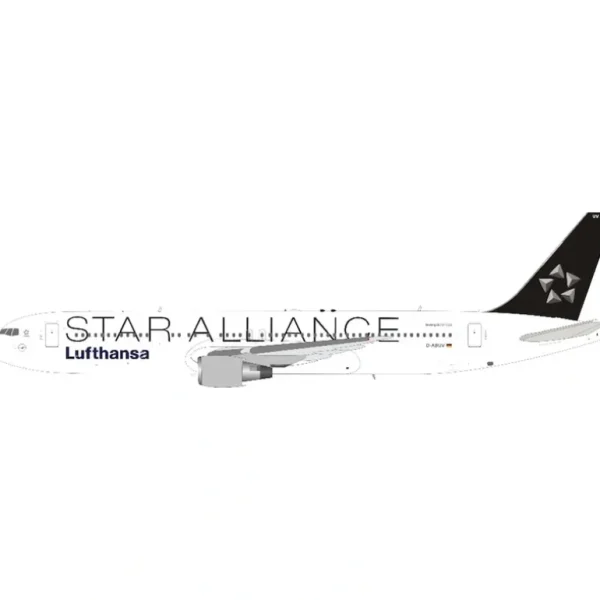 Jfox 1:200 Lufthansa Boeing 767-300 JF-767-3-002 - Miniature Marvels: Airplane Models & Painted Dice* Airplane Model