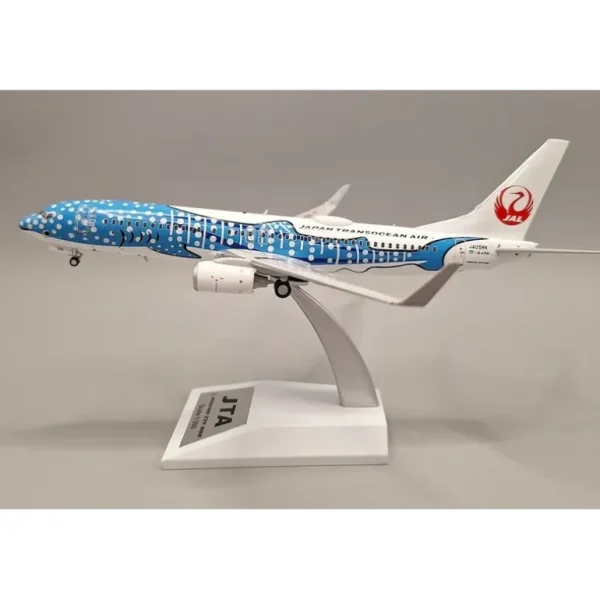 JFox JF-737-8-040 737-800 Japan Transocean Air (Jinbei Jet Livery) JA05RK - Miniature Marvels: Airplane Models & Painted Dice* Airplane Model