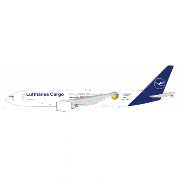 JFox JF-777-2-004 1:200 Lufthansa Cargo Boeing 777-FBTD-ALFG "Sustainable Aviation Fuel" - Miniature Marvels: Airplane Models & Painted Dice* Airplane Model