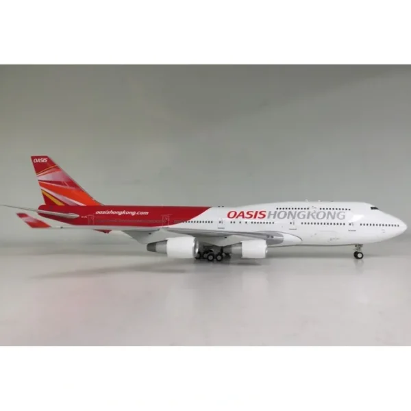 JFox JF-747-4-023 Oasis Hong Kong 747-400 B-LFA - Miniature Marvels: Airplane Models & Painted Dice* Airplane Model