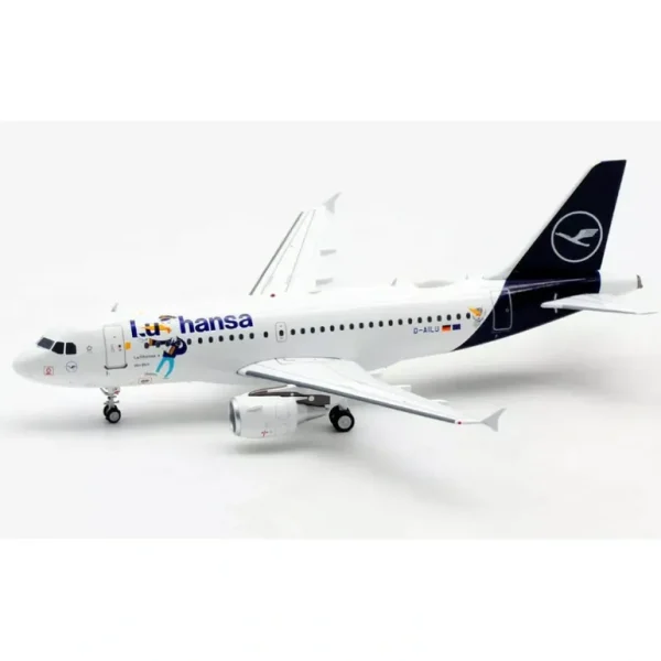 JFox JF-A319-013 1:200 Lufthansa A319-114 "Lu the Duck D-AILU" - Miniature Marvels: Airplane Models & Painted Dice* Airplane Model