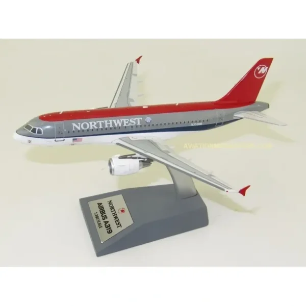 JFox JF-A319-010 1:200 Northwest Airbus A319 - Miniature Marvels: Airplane Models & Painted Dice* Airplane Model