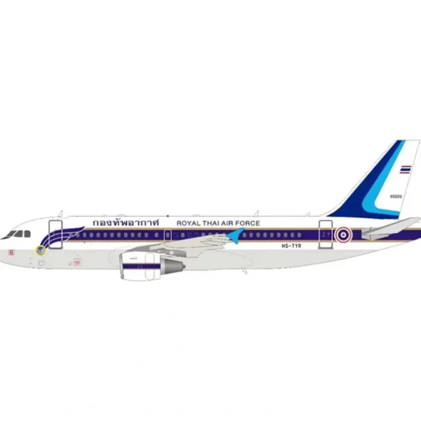 JFox JF-A319-007 1:200 Royal Thai AF Airbus A319 HS-TYR - Miniature Marvels: Airplane Models & Painted Dice* Airplane Model