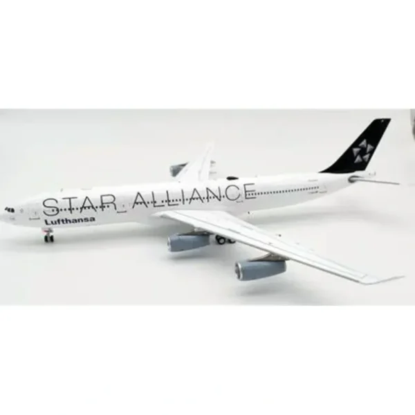 JFox JF-A340-3-006 Lufthansa Star Alliance A340-300 D-AIGP - Miniature Marvels: Airplane Models & Painted Dice* Airplane Model