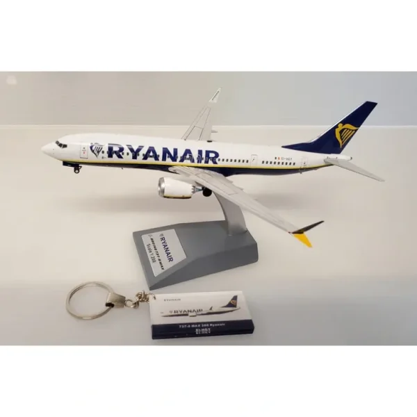 JFox JF-737-8M-005 1:200 Ryanair Boeing 737 Max 8 - Miniature Marvels: Airplane Models & Painted Dice* Airplane Model