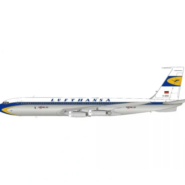 *JFox JF-707-001P 1:200 Lufthansa Boeing 707-400 - Miniature Marvels: Airplane Models & Painted Dice* Shop All