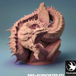 Discount Jormungandr Attacking - Miniature Marvels: Airplane Models & Painted Dice Miniature