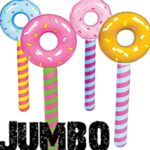 Sale 12 JUMBO ~ Inflatable Donut Lollipop Wonka CANDYLAND Pool Float Party Toys - Miniature Marvels: Airplane Models & Painted Dice Egpull