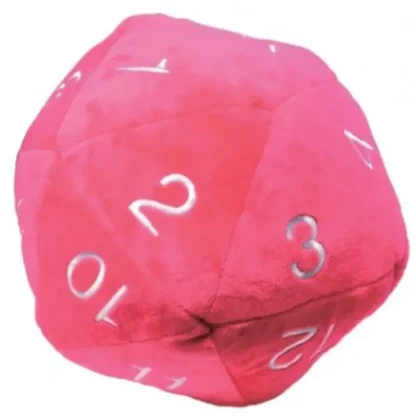 Cheap Jumbo D20 Novelty Dice Plush - Hot Pink - Miniature Marvels: Airplane Models & Painted Dice Accessories