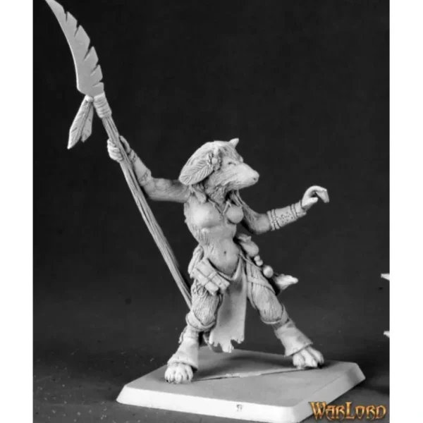 Best Sale Kashia, Ghostmane Tribe Lupine: Warlord RPR 14593 - Miniature Marvels: Airplane Models & Painted Dice Miniature