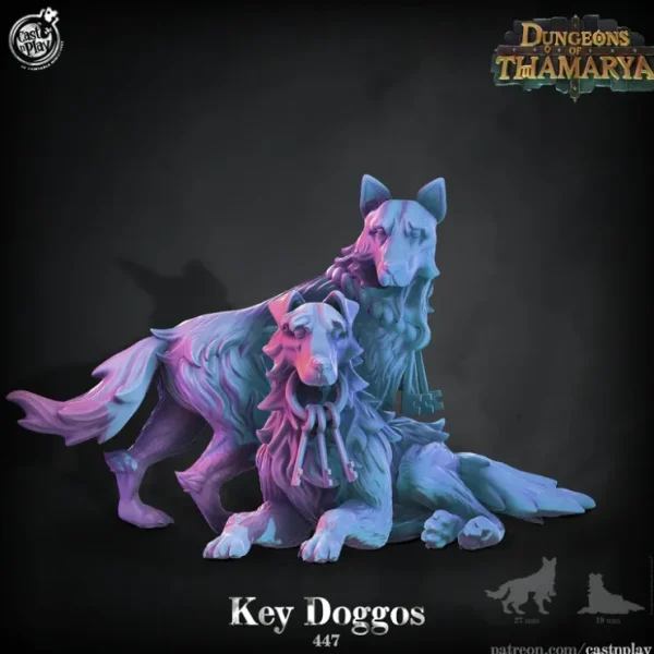 Shop Key Doggos - Miniature Marvels: Airplane Models & Painted Dice Miniature