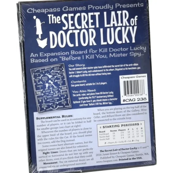 New Kill Doctor Lucky: The Secret Lair of Doctor Lucky Expansion CAG 238 - Miniature Marvels: Airplane Models & Painted Dice Board Game