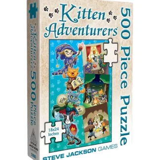 Fashion Kitten Adventurers: 500 Piece Puzzle SJG 5960 - Miniature Marvels: Airplane Models & Painted Dice Board Game
