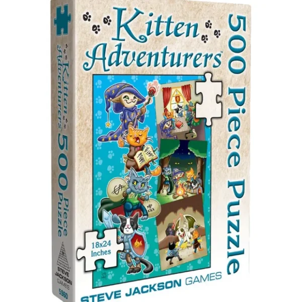 Fashion Kitten Adventurers: 500 Piece Puzzle SJG 5960 - Miniature Marvels: Airplane Models & Painted Dice Board Game
