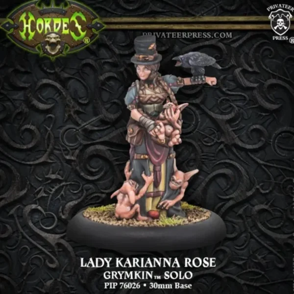 Hot Lady Karianna Rose: Grymkin - Solo PIP 76026 - Miniature Marvels: Airplane Models & Painted Dice Miniature