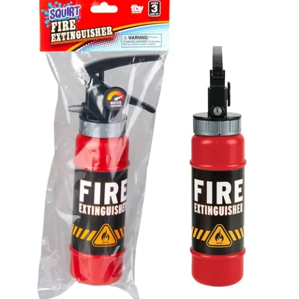 Online Large 9.5" SQUIRT FIRE EXTINGUISHER - Water Gun Soaker Toy - Fun GaG Prank Joke - Miniature Marvels: Airplane Models & Painted Dice Egpull