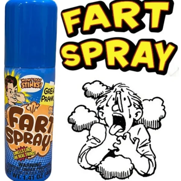 Online Large Fart Spray Can - Stinky Prank Gag Joke ~ Made in Spain - 1.76 oz Size! - Miniature Marvels: Airplane Models & Painted Dice Egpull