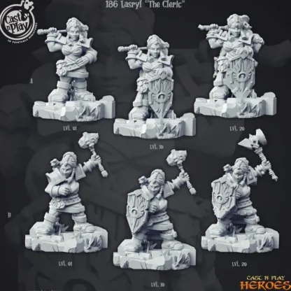 Discount Lasryl "The Cleric" - Miniature Marvels: Airplane Models & Painted Dice Miniature