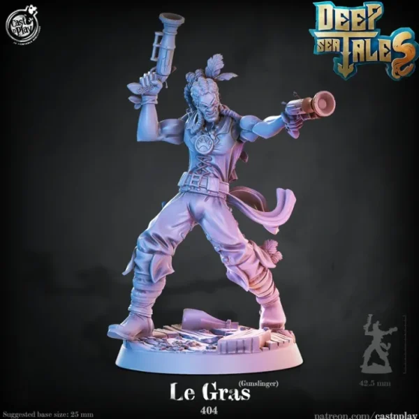 New Le Gres (Gunslinger) - Miniature Marvels: Airplane Models & Painted Dice Miniature