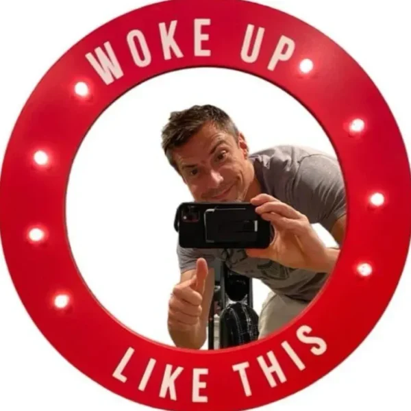 Hot LED Mirror "Woke Up Like This" Funny Light-Up Sign Gag Home Gift - Miniature Marvels: Airplane Models & Painted Dice Egpull