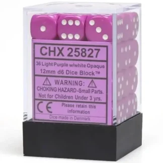 Shop Light Purple / White: Opaque 36d6 12mm Dice Block CHX 25827 - Miniature Marvels: Airplane Models & Painted Dice Dice