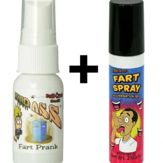 Fashion 1 Liquid Ass Spray Mister Top + 1 Fart Spray Can ~ COMBO SET - Miniature Marvels: Airplane Models & Painted Dice Egpull