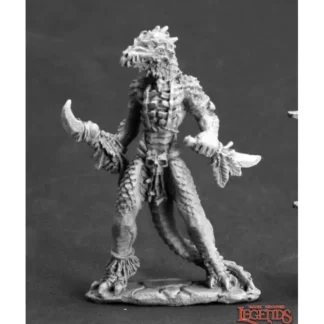 New Lizardman Shaman: Dark Heaven Legends RPR 03607 - Miniature Marvels: Airplane Models & Painted Dice Miniature