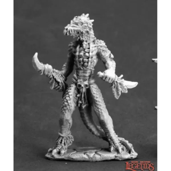 New Lizardman Shaman: Dark Heaven Legends RPR 03607 - Miniature Marvels: Airplane Models & Painted Dice Miniature