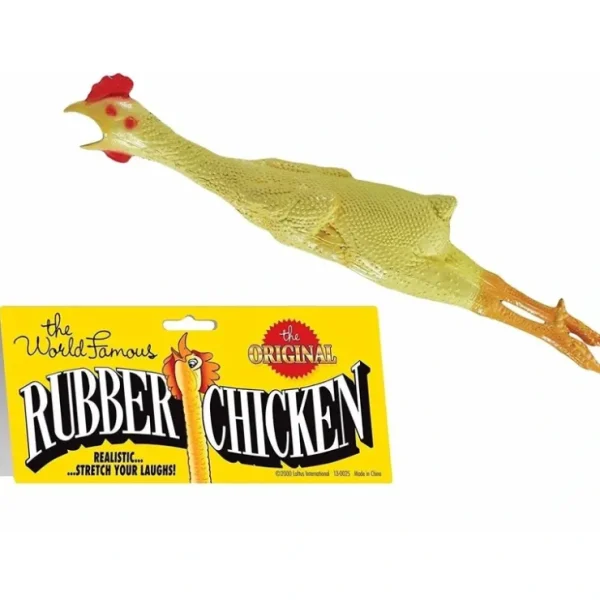 Best Loftus "The Original" World Famous Rubber Chicken - Classic Fun Gag Joke Toy - Miniature Marvels: Airplane Models & Painted Dice Egpull