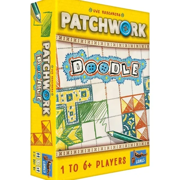 Cheap Lookout Games: Patchwork Doodle LKG LK0107 - Miniature Marvels: Airplane Models & Painted Dice Board Game