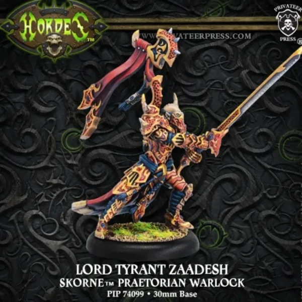 Cheap Lord Tyrant Zaadesh: Skorne - Warlock PIP 74099 - Miniature Marvels: Airplane Models & Painted Dice Miniature