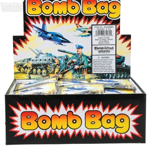 Store 72 LOUD BOMB BAGS Exploding BOMBS NEW GAG Prank - Miniature Marvels: Airplane Models & Painted Dice Egpull