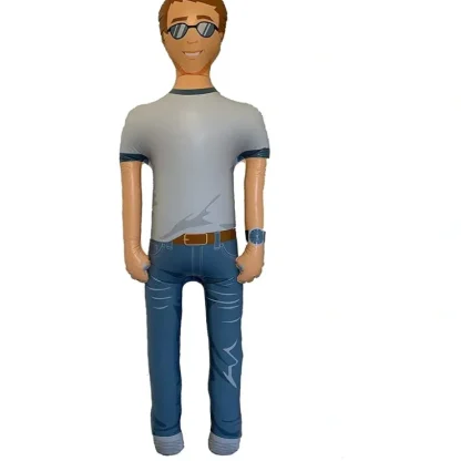Cheap Man Akin: Inflatable John - The Talking Husband Boyfriend Substitute (Like a Guy, but Easier) - Miniature Marvels: Airplane Models & Painted Dice Egpull