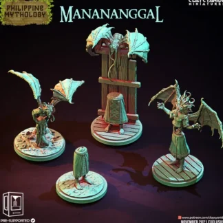 Hot Manananggal - Miniature Marvels: Airplane Models & Painted Dice Miniature