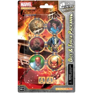 Best Marvel HeroClix: Avengers Forever Dice & Token Pack Ghost Rider WZK 84860 - Miniature Marvels: Airplane Models & Painted Dice Miniature