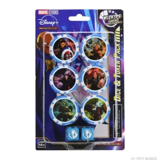 Best Marvel HeroClix: Marvel Studios' What If...? Dice & Token Pack: Marvel HeroClix WZK 84833 - Miniature Marvels: Airplane Models & Painted Dice Miniature