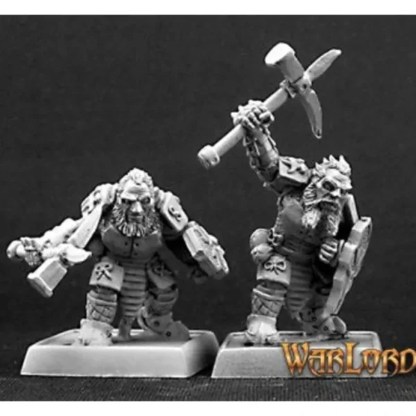 Sale Mercenary Dark Dwarves (9): Warlord RPR 06181 - Miniature Marvels: Airplane Models & Painted Dice Miniature