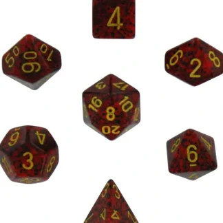 New Mercury: Speckled Polyhedral Dice Set (7's) CHX 25323 - Miniature Marvels: Airplane Models & Painted Dice Dice