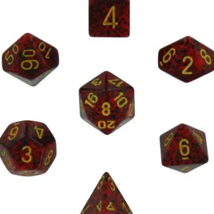 New Mercury: Speckled Polyhedral Dice Set (7's) CHX 25323 - Miniature Marvels: Airplane Models & Painted Dice Dice