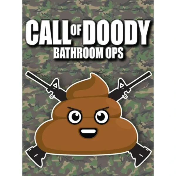 Shop Metal Tin Sign "CALL of DOODY Bathroom Ops" Funny Potty Wall Decor #F-101 - Miniature Marvels: Airplane Models & Painted Dice Egpull