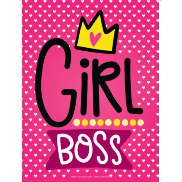 Hot Metal Tin Sign "GIRL BOSS" Bedroom Office Wall Hanging Decor #G-101 - Miniature Marvels: Airplane Models & Painted Dice Egpull