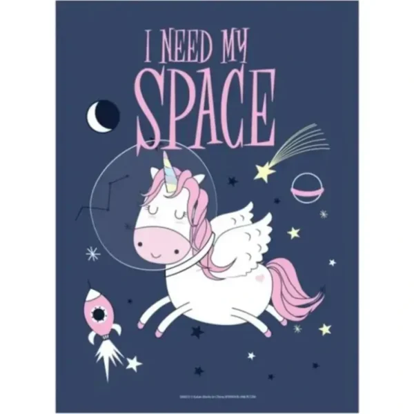 Shop Metal Tin Sign "I Need My Space" Unicorn Magical Bedroom Wall Decor #E-101 - Miniature Marvels: Airplane Models & Painted Dice Egpull